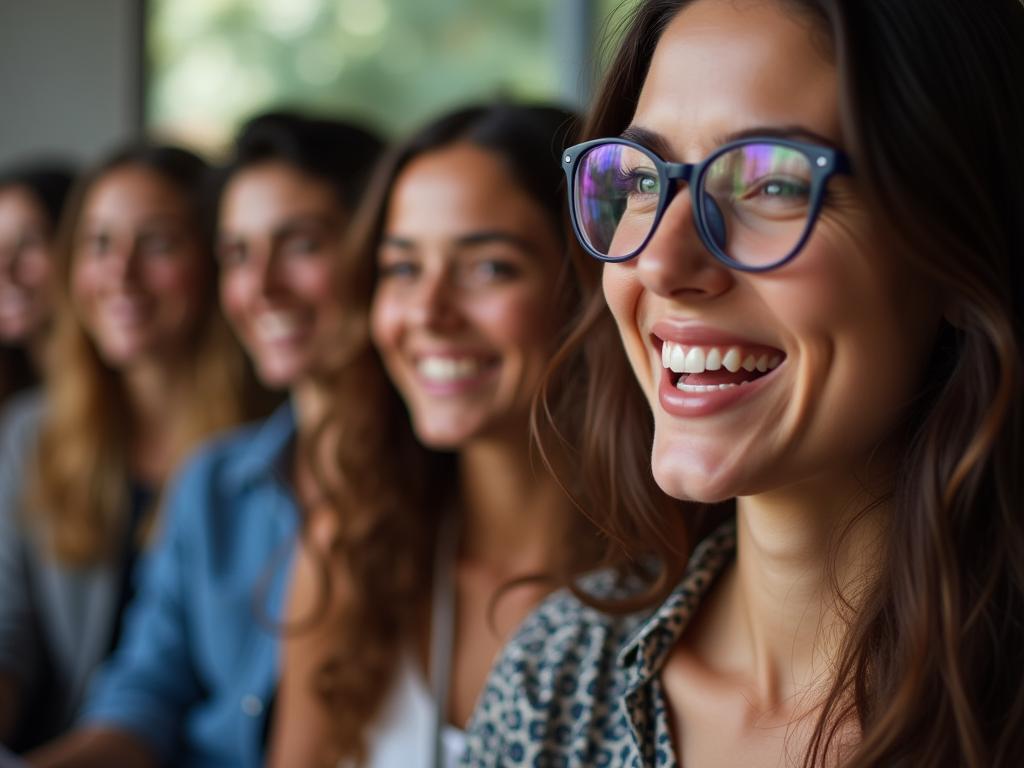 A diverse group of people communicating effectively with smiles, highlighting the power of adaptable communication styles.