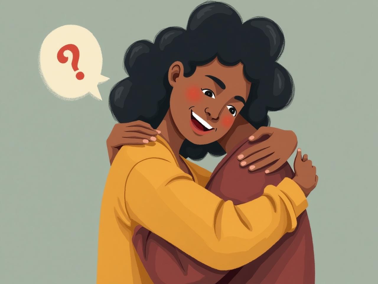 A person hugging themselves with a comforting expression, symbolizing self-compassion and resilience in the face of adversity.