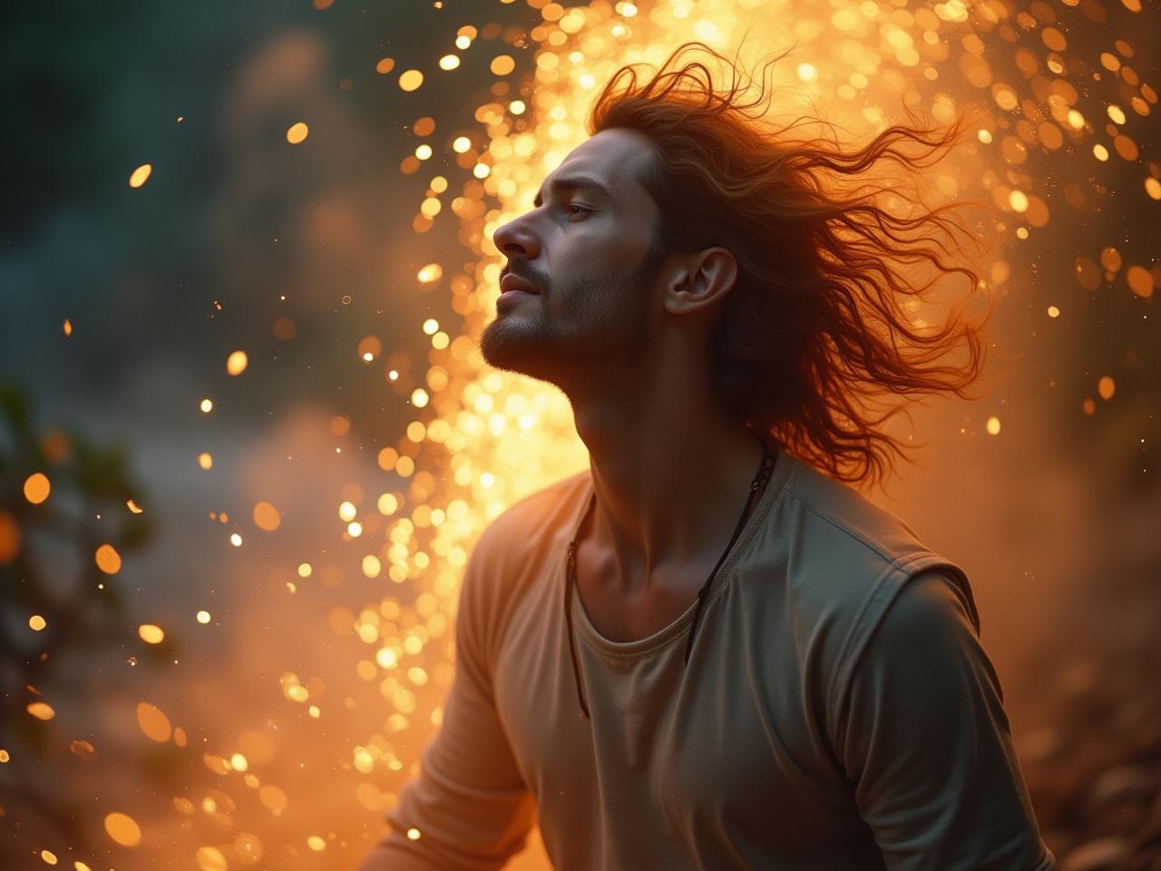 A person deeply focused and enjoying an activity, symbolizing the concept of flow state.