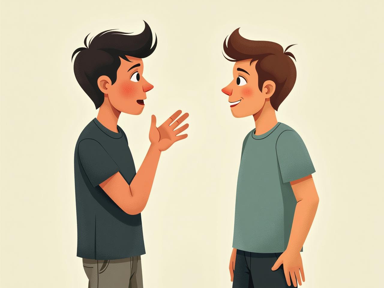 A person listening attentively to another person, symbolizing curiosity and empathy in communication.
