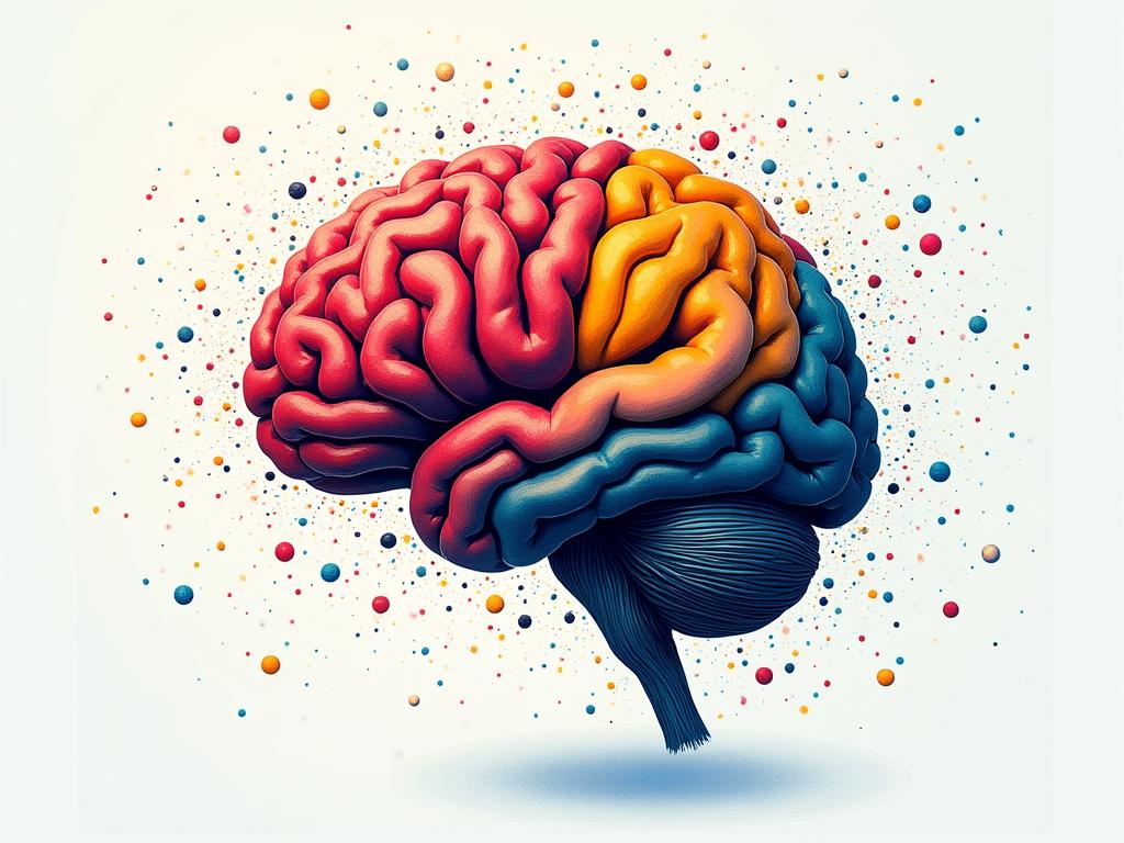 A colorful image representing the brain and senses, symbolizing multi-sensory learning