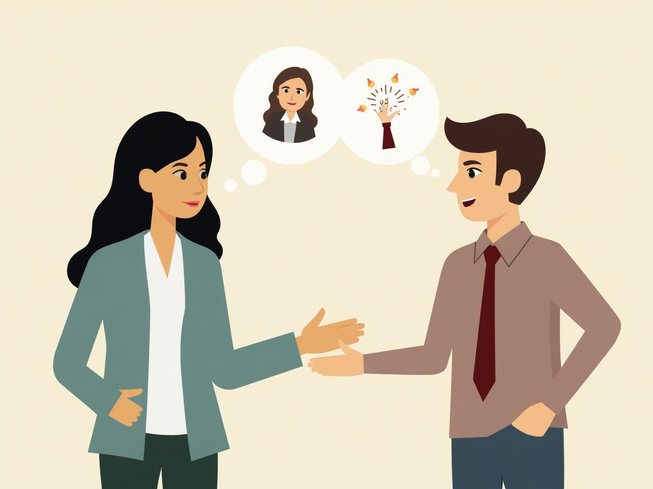 Two people having a conversation, with focus on their non-verbal cues and body language, representing the concept of listening to style in communication.