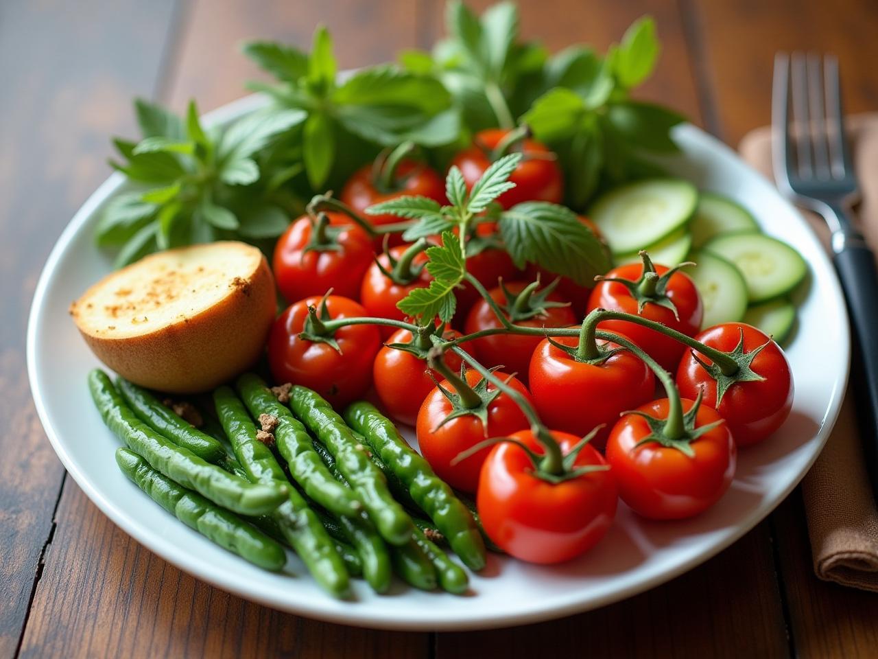A vibrant plate of plant-based food, showcasing the principles of How Not to Die by Dr. Michael Greger, emphasizing health, nutrition, and disease prevention.