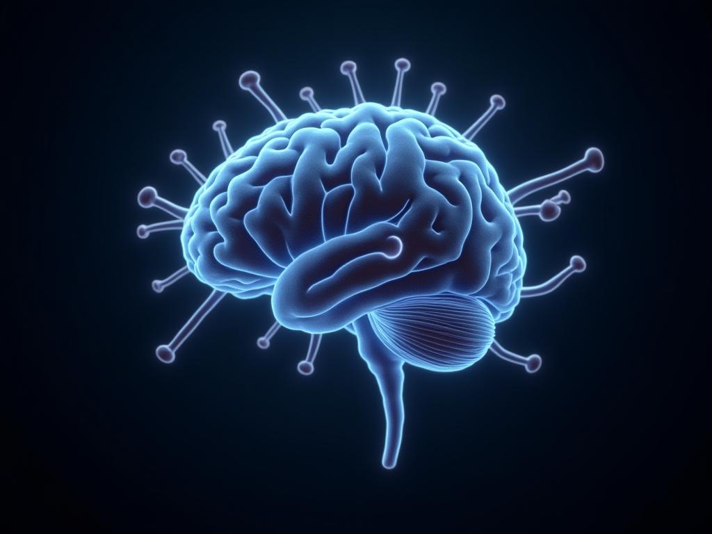 An image of a brain with interconnected neurons, symbolizing neuroplasticity and the power of mental training.