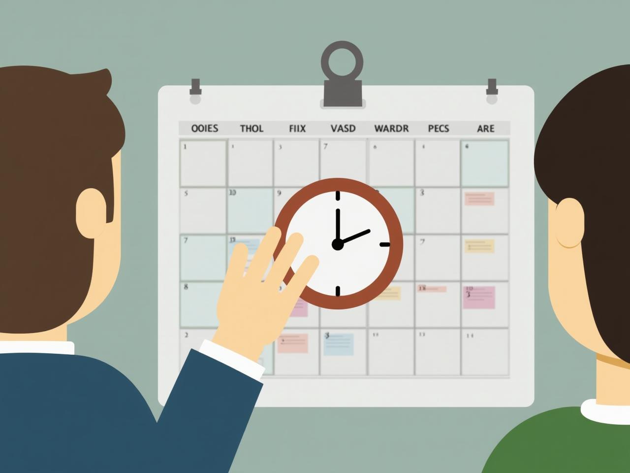 A person looking at a calendar with various tasks and appointments, symbolizing the need for time management and balance.